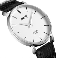 Waterproof Women Slim Big Dial Business Sport Leather Quartz Wrist Watch J4U66