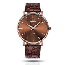 Waterproof Women Slim Big Dial Business Sport Leather Quartz Wrist Watch J4U66