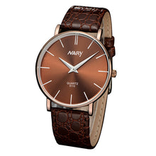 Waterproof Women Slim Big Dial Business Sport Leather Quartz Wrist Watch J4U66