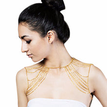 Women Girl Gold Tassels Link Women Charm Sexy Body Chain Body Shoulder Chain Necklace J4U66