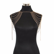 Women Girl Gold Tassels Link Women Charm Sexy Body Chain Body Shoulder Chain Necklace J4U66