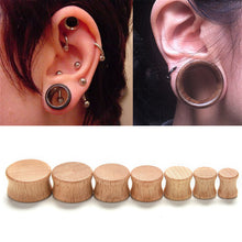 flesh tunnels ear plugs big gauge piercing ear expanders black brown beige 8-0mm pircing body jewelry for men J4U66
