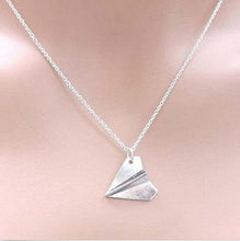 S Men Women One Direction Band Harry Styles Gold Paper Airplane Pendant Necklace Jewelry Chain Collares Choker Necklaces J4U66