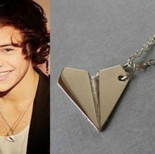 S Men Women One Direction Band Harry Styles Gold Paper Airplane Pendant Necklace Jewelry Chain Collares Choker Necklaces J4U66