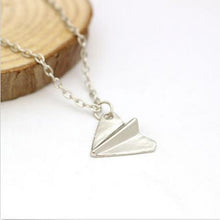 S Men Women One Direction Band Harry Styles Gold Paper Airplane Pendant Necklace Jewelry Chain Collares Choker Necklaces J4U66