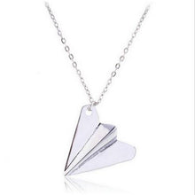 S Men Women One Direction Band Harry Styles Gold Paper Airplane Pendant Necklace Jewelry Chain Collares Choker Necklaces J4U66