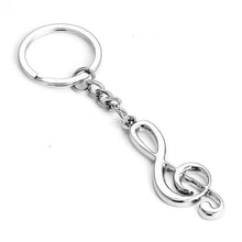 S of Keychain metal musical note keychain for car music symbol key ring Gifts For Men Women  J4U66