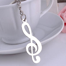 S of Keychain metal musical note keychain for car music symbol key ring Gifts For Men Women  J4U66