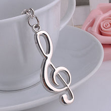 S of Keychain metal musical note keychain for car music symbol key ring Gifts For Men Women  J4U66
