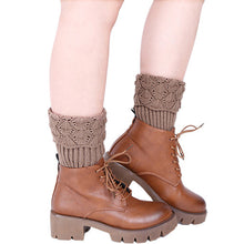 6Color Women Shell Crochet Knitted Boot Cuffs Toppers Knit Leg Warmers Short Liner Boot Socks Gifts for lady J4U66