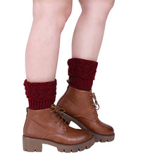 6Color Women Shell Crochet Knitted Boot Cuffs Toppers Knit Leg Warmers Short Liner Boot Socks Gifts for lady J4U66