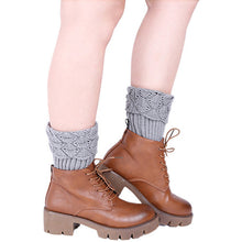6Color Women Shell Crochet Knitted Boot Cuffs Toppers Knit Leg Warmers Short Liner Boot Socks Gifts for lady J4U66