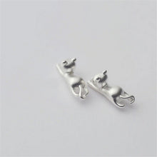 925 Sterling Silver Jewelry 925 Sterling Cat Silver Earrings For Women Statement Earrings J4U66
