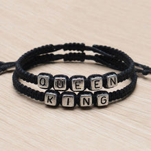 Adjustable Couples Bracelets set King and Queen Bracelet Handmade Lovers Bracelets  J4U66