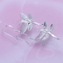 Crystal Dragonfly silver plated Earrings Jewelry trends exquisite beauty of high - quality Drop Earrings Women jewelry J4U66