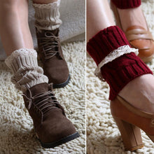 Women Crochet Knitted Lace Trim Toppers Cuffs Liner Leg Warmers Boot Socks 9 Colors  J4U66