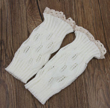 Women Crochet Knitted Lace Trim Toppers Cuffs Liner Leg Warmers Boot Socks 9 Colors  J4U66