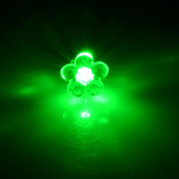 Flower Shape LED Earring Light Up Bling Ear Studs Earrings Dance Party J4U66