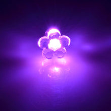 Flower Shape LED Earring Light Up Bling Ear Studs Earrings Dance Party J4U66
