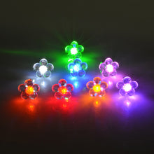 Flower Shape LED Earring Light Up Bling Ear Studs Earrings Dance Party J4U66