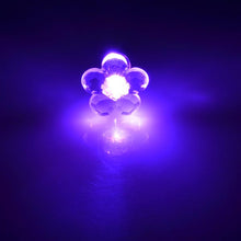 Flower Shape LED Earring Light Up Bling Ear Studs Earrings Dance Party J4U66