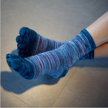 Casual Socks Designer Men Retro Color Five Finger Toe Socks Soft Cotton Blend Free Size J4U66