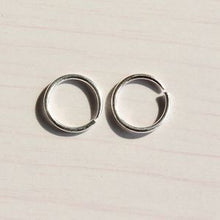 Hoop Earrings Silver Small Thin Smooth Circle Earrings Loop Earrings for Women Jewelry J4U66