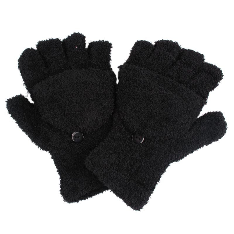 Lady Ladies Hand Wrist Warmer Fingerless Gloves J4U66