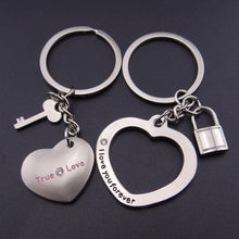 Lover Couple Key Ring Chain/Romantic Heart Shaped Lovers Key Ring Chain/ Jewelry J4U66