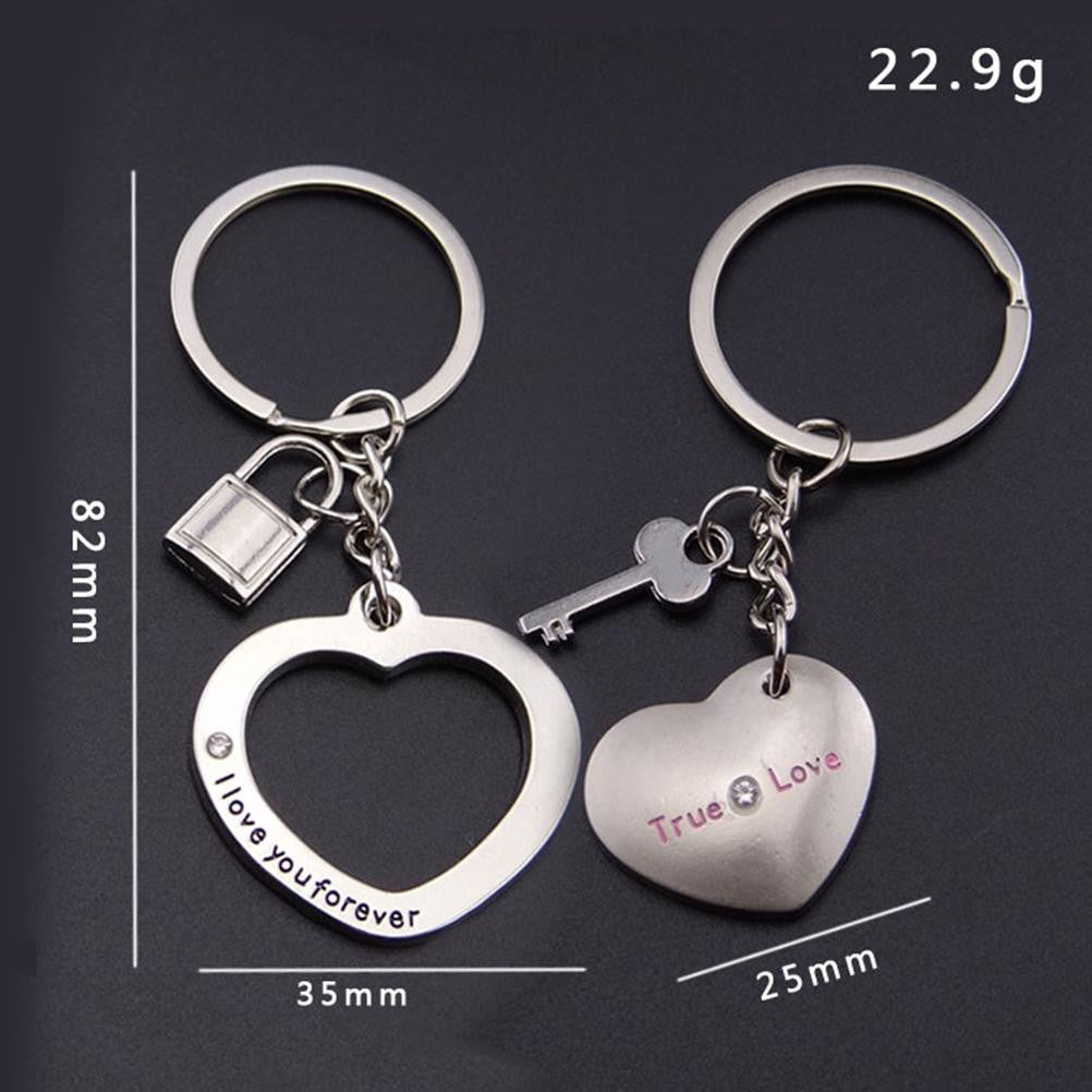 Lover Couple Key Ring Chain/Romantic Heart Shaped Lovers Key Ring Chain/ Jewelry J4U66