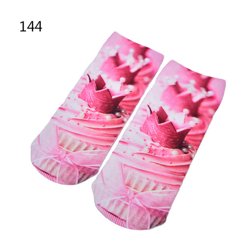 Cute fruit color cotton sock  styleWomen's slippers socksWomen's thin sock J4U66