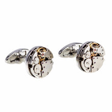 Jewelry Classic Shirt Cufflinks For Men Silver Mechanical Watch Movement Cuff Buttons Business Cufflinks J4U66