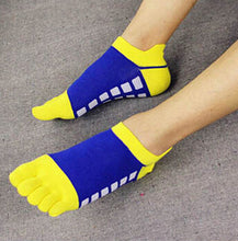 Mens Toe Socks Cotton Five Fingers Socks Casual Socks with Toes Ankle Socks 5 colors J4U66