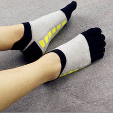 Mens Toe Socks Cotton Five Fingers Socks Casual Socks with Toes Ankle Socks 5 colors J4U66