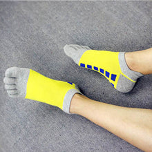 Mens Toe Socks Cotton Five Fingers Socks Casual Socks with Toes Ankle Socks 5 colors J4U66