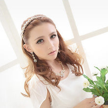 Temperament OL Korean European Multilayer Circles Gem Crystal Bridal Drop Earrings J4U66