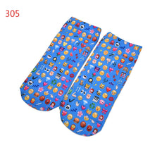 Quality Socks 3D Printing Women Sock Emoji Pattern Cute Feminina Funny Low Ankle Socks J4U66