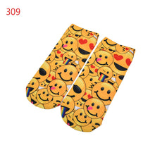 Quality Socks 3D Printing Women Sock Emoji Pattern Cute Feminina Funny Low Ankle Socks J4U66
