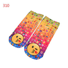 Quality Socks 3D Printing Women Sock Emoji Pattern Cute Feminina Funny Low Ankle Socks J4U66