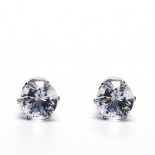 White Black Magnetic Magnet Ear Stud Earrings Easy Use Crystal Stone Stud Earrings For Women Men Clip On No Ear Hole Gift J4U66