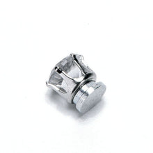 White Black Magnetic Magnet Ear Stud Earrings Easy Use Crystal Stone Stud Earrings For Women Men Clip On No Ear Hole Gift J4U66