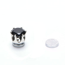 White Black Magnetic Magnet Ear Stud Earrings Easy Use Crystal Stone Stud Earrings For Women Men Clip On No Ear Hole Gift J4U66