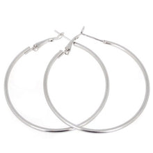 Women Boho Style Vintage Alloy Silver and Gold plated Round Loop Hoop Big Circle Earrings Party Jewelry J4U66