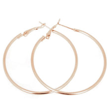 Women Boho Style Vintage Alloy Silver and Gold plated Round Loop Hoop Big Circle Earrings Party Jewelry J4U66