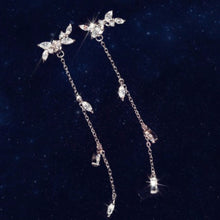 Women Rhinestone Alloy Super Long Tassels Drop Dangle Earrings Cocktail Party Linear Jewelry  J4U66