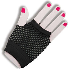 Women's FishNet Gloves Short Coarse Screen Mesh Gloves Sexy Victor Nightclub Sexy Mittens J4U66