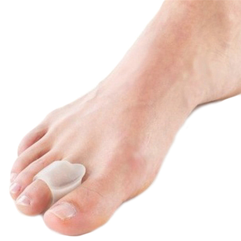 s Clear Gel Toe Hallux Valgus Separator Toe Bunion Protector Foot Care Pads J4U66