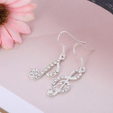 1Paor Womens Girls Trendy Fancy Treble Music Note Ear Hook Dangle Earring Charm Wedding Gift Jewelry J4U66