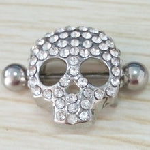 316L Surgical Steel Nipple Jewelry Skull Nipple Shield Nipple Ring Body Jewelry Nipple Piercing J4U66