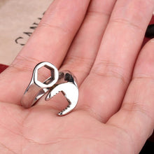 316L Titanium Stainless Steel Punk Biker Wrench Man Rings Jewelry Man Ring J4U66